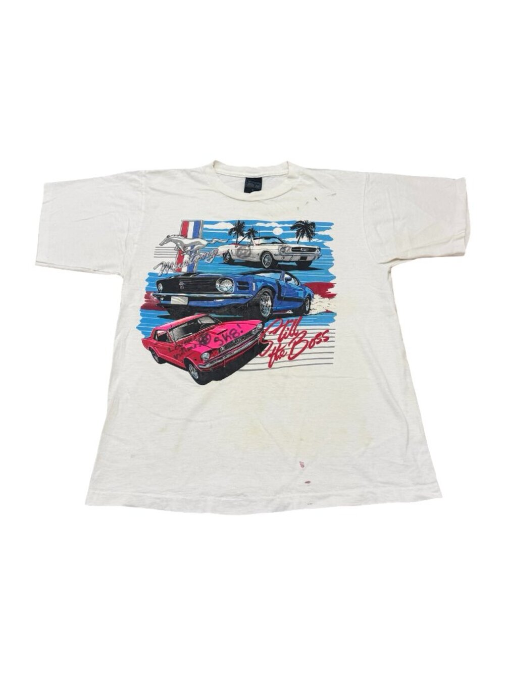 Vintage 1990s Ford Mustang California Casual Sportswear T-Shirt USA